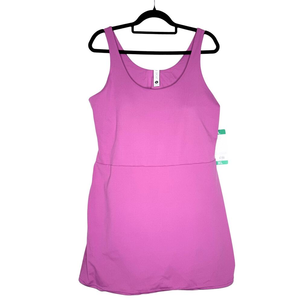 Elle Sport Active Mini Tank Dress Size XL Pink Athleisure Athletic Travel Summer